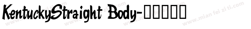 KentuckyStraight Body字体转换